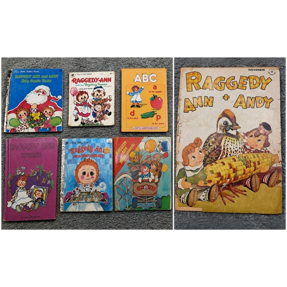Lot RAGGEDY ANN & Andy Books Dell Comic Magazine November Rosebud Bemelmans 1942